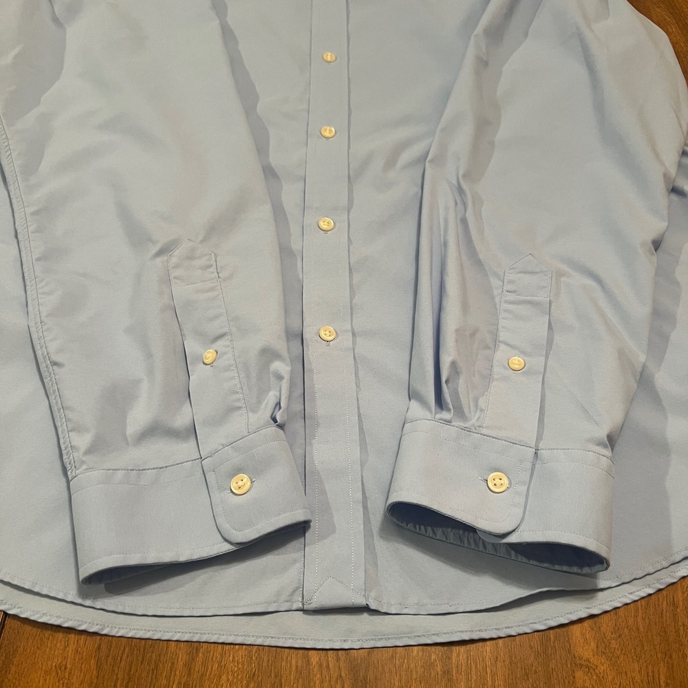 Polo Ralph Lauren Slim Fit Performance Shirt Mens XXL Light Blue Button Down - Picture 4 of 16